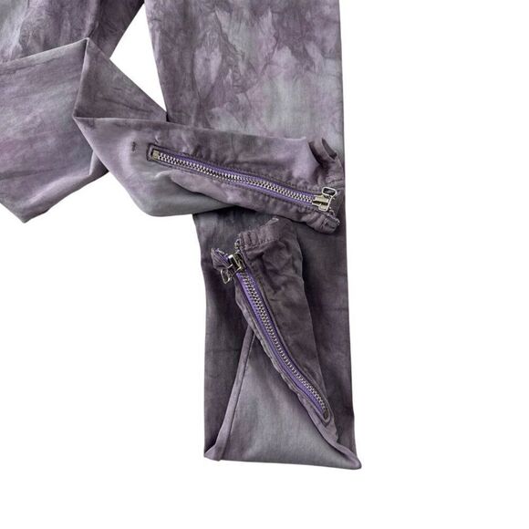 Joes Jeans Purple Tie-Dye Leggings With Ankle Zippers Size M - Picture 4 of 4